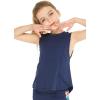 imageMatchable Mother or Daguhter Hawaiian Activewear Set in Garden Poppy YellowGirl Tank Top in Solid Navy