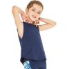imageMatchable Mother or Daguhter Hawaiian Activewear Set in Garden Poppy YellowGirl Tank Top in Solid Navy