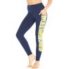 imageMatchable Mother or Daguhter Hawaiian Activewear Set in Garden Poppy YellowWomen Legging in Side Garden Poppy Yellow