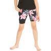 imageMatchable Mother or Daguhter Hawaiian Activewear Set in Lotus and Orchid BlackGirl Bike Shorts in Lotus and Orchid Black