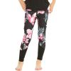 imageMatchable Mother or Daguhter Hawaiian Activewear Set in Lotus and Orchid BlackGirl Legging in Lotus and Orchid Black