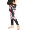 imageMatchable Mother or Daguhter Hawaiian Activewear Set in Lotus and Orchid BlackGirl Legging in Lotus and Orchid Black