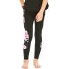 imageMatchable Mother or Daguhter Hawaiian Activewear Set in Lotus and Orchid BlackGirl Legging in Side Lotus and Orchid Black