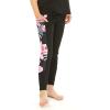 imageMatchable Mother or Daguhter Hawaiian Activewear Set in Lotus and Orchid BlackGirl Legging in Side Lotus and Orchid Black