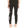 imageMatchable Mother or Daguhter Hawaiian Activewear Set in Lotus and Orchid BlackGirl Legging in Side Lotus and Orchid Black
