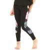 imageMatchable Mother or Daguhter Hawaiian Activewear Set in Lotus and Orchid BlackGirl Legging in Side Lotus and Orchid Black