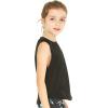 imageMatchable Mother or Daguhter Hawaiian Activewear Set in Lotus and Orchid BlackGirl Tank Top in Solid Black