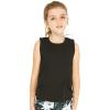 imageMatchable Mother or Daguhter Hawaiian Activewear Set in Lotus and Orchid BlackGirl Tank Top in Solid Black