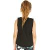 imageMatchable Mother or Daguhter Hawaiian Activewear Set in Lotus and Orchid BlackGirl Tank Top in Solid Black