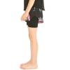 imageMatchable Mother or Daguhter Hawaiian Activewear Set in Lotus and Orchid BlackGirl Tennis Shorts in Lotus and Orchid Black