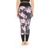 imageMatchable Mother or Daguhter Hawaiian Activewear Set in Lotus and Orchid BlackWomen Legging in Lotus and Orchid Black