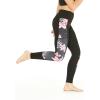 imageMatchable Mother or Daguhter Hawaiian Activewear Set in Lotus and Orchid BlackWomen Legging in Side Lotus and Orchid Black