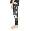 imageMatchable Mother or Daguhter Hawaiian Activewear Set in Wispy Cereus BlackGirl Legging in Side Wispy Cereus Black