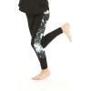 imageMatchable Mother or Daguhter Hawaiian Activewear Set in Wispy Cereus BlackGirl Legging in Side Wispy Cereus Black