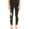 imageMatchable Mother or Daguhter Hawaiian Activewear Set in Wispy Cereus BlackGirl Legging in Side Wispy Cereus Black