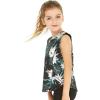 imageMatchable Mother or Daguhter Hawaiian Activewear Set in Wispy Cereus BlackGirl Tank Top in Wispy Cereus Black