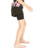imageMatchable Mother or Daguhter Hawaiian Activewear Set in Wispy Cereus BlackGirl Tennis Shorts in Solid Black
