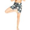 imageMatchable Mother or Daguhter Hawaiian Activewear Set in Wispy Cereus BlackWomen Bike Shorts in Wispy Cereus Black