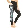 imageMatchable Mother or Daguhter Hawaiian Activewear Set in Wispy Cereus BlackWomen Legging in Side Wispy Cereus Black