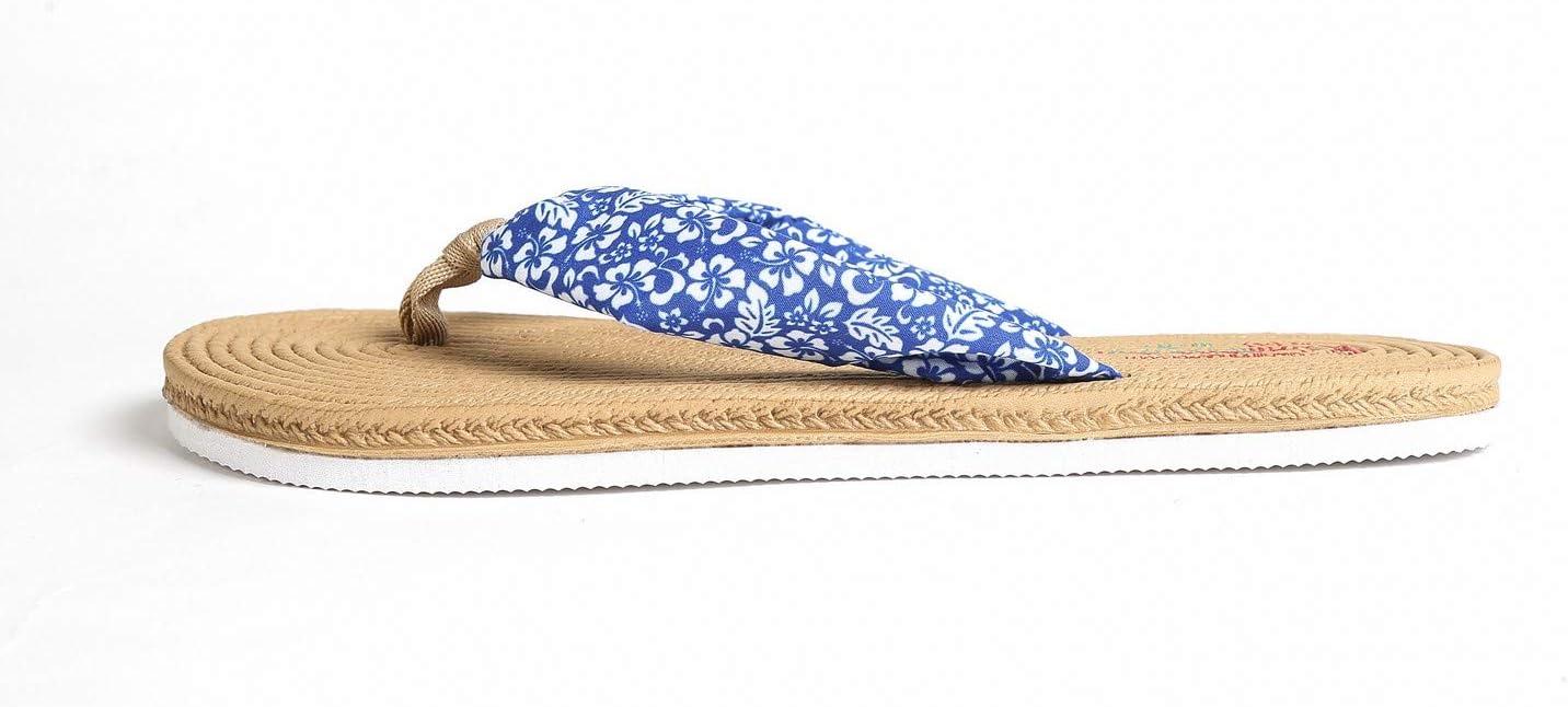 imageHawaii Hangover Unisex Flip Flop with Fabric in Classic HibiscusMen  Hibiscus Blue