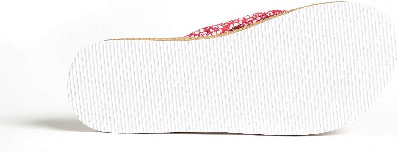 imageHawaii Hangover Unisex Flip Flop with Fabric in Classic HibiscusMen  Hibiscus Red
