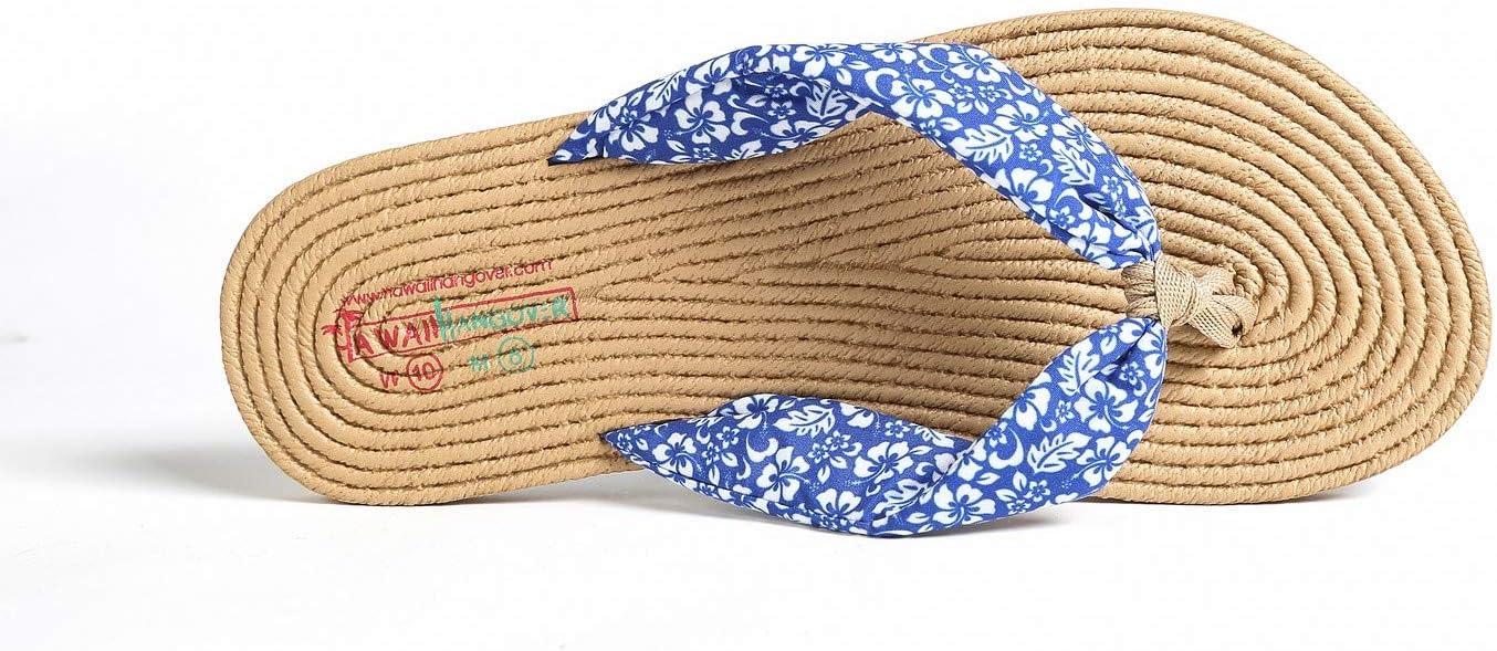 imageHawaii Hangover Unisex Flip Flop with Fabric in Classic HibiscusWomen  Hibiscus Blue