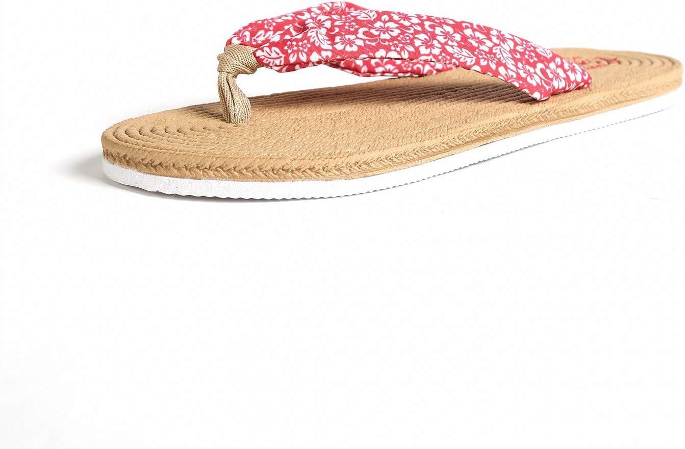 imageHawaii Hangover Unisex Flip Flop with Fabric in Classic HibiscusWomen  Hibiscus Red