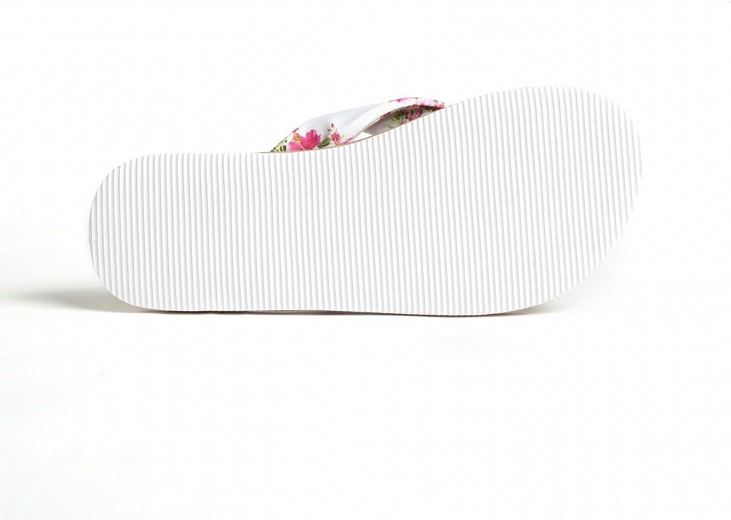 imageHawaii Hangover Unisex Flip Flop with Fabric in Hibiscus VineMen  Hibiscus Vine White