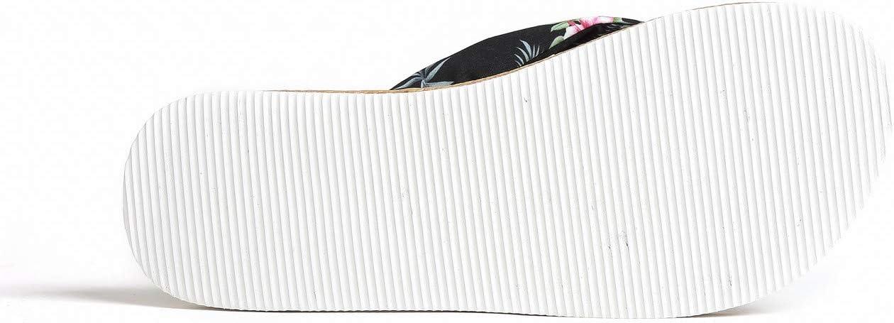 imageHawaii Hangover Unisex Flip Flop with Fabric in HibiscusMen  Hibiscus Black