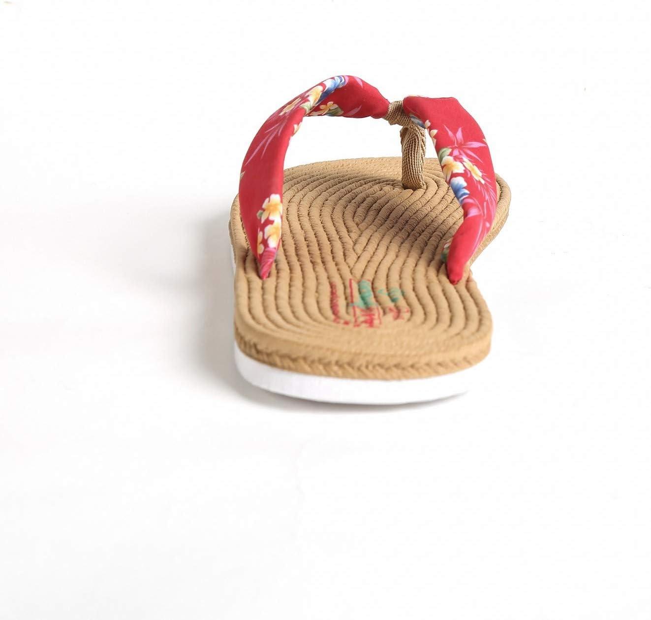 imageHawaii Hangover Unisex Flip Flop with Fabric in HibiscusMen  Hibiscus Red