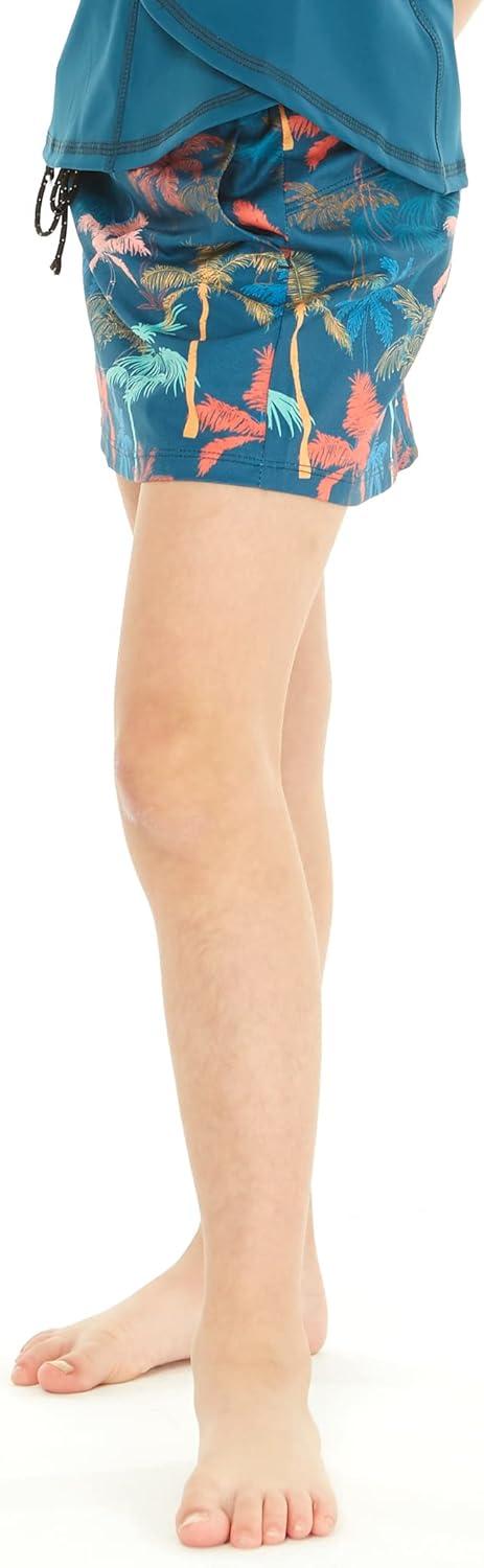 imageMatchable Mother or Daguhter Hawaiian Activewear Set in Crayon Palms GreenGirl Skorts in Crayon Palms Green