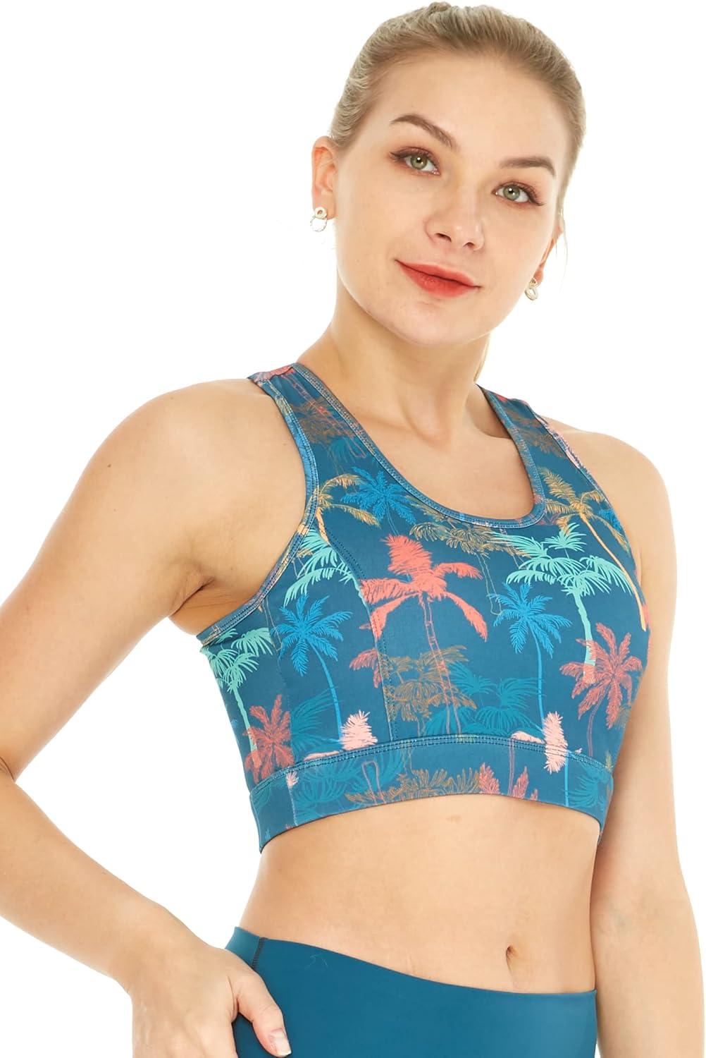 imageMatchable Mother or Daguhter Hawaiian Activewear Set in Crayon Palms GreenWomen Bra Top in Crayon Palms Green