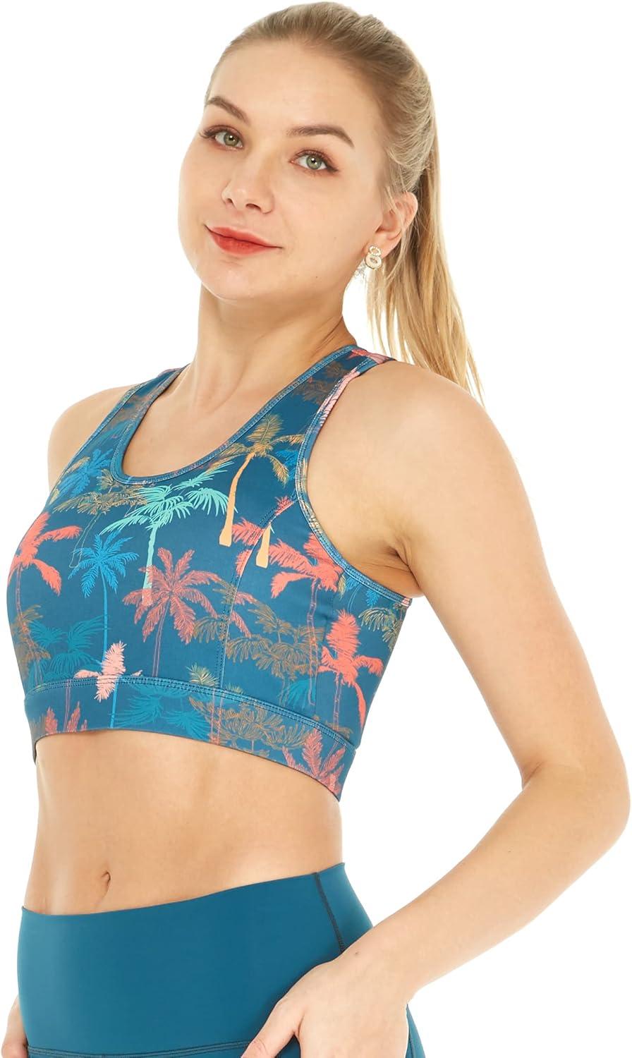 imageMatchable Mother or Daguhter Hawaiian Activewear Set in Crayon Palms GreenWomen Bra Top in Crayon Palms Green