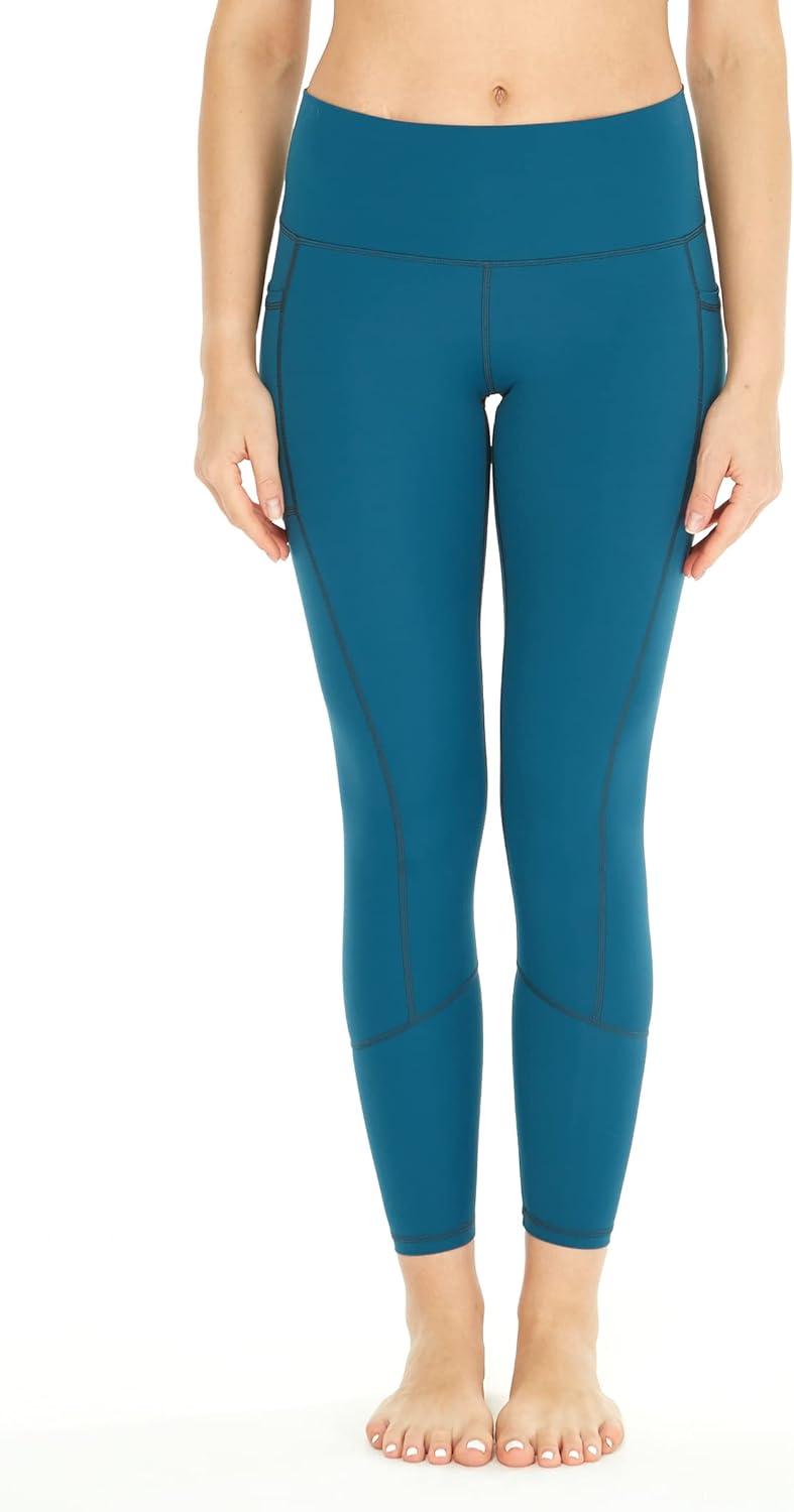 imageMatchable Mother or Daguhter Hawaiian Activewear Set in Crayon Palms GreenWomen Legging in Solid Green
