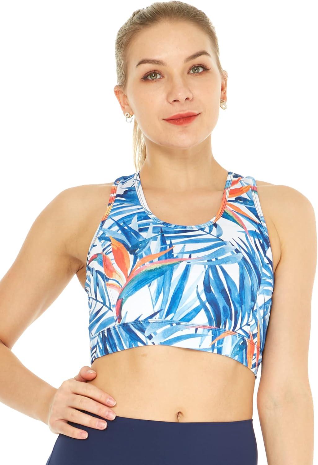 imageMatchable Mother or Daguhter Hawaiian Activewear Set in Firebird Blue WhiteWomen Bra Top in Firebird Blue White