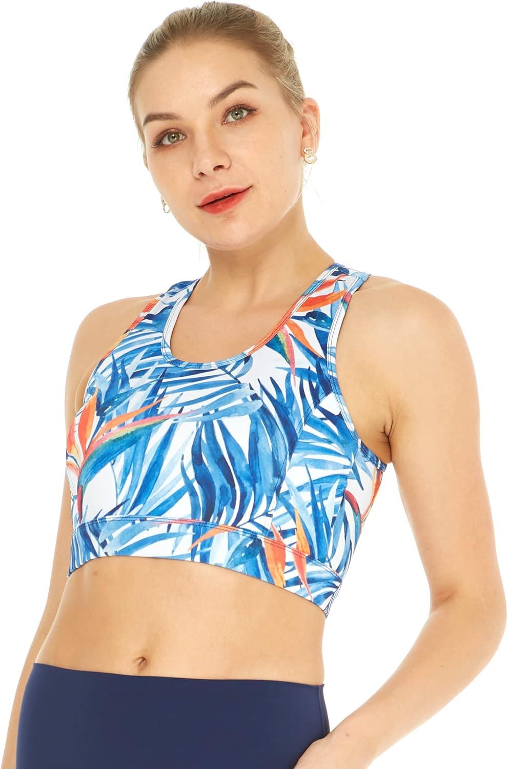 imageMatchable Mother or Daguhter Hawaiian Activewear Set in Firebird Blue WhiteWomen Bra Top in Firebird Blue White