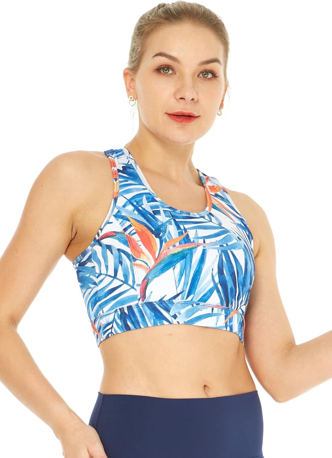 imageMatchable Mother or Daguhter Hawaiian Activewear Set in Firebird Blue WhiteWomen Bra Top in Firebird Blue White