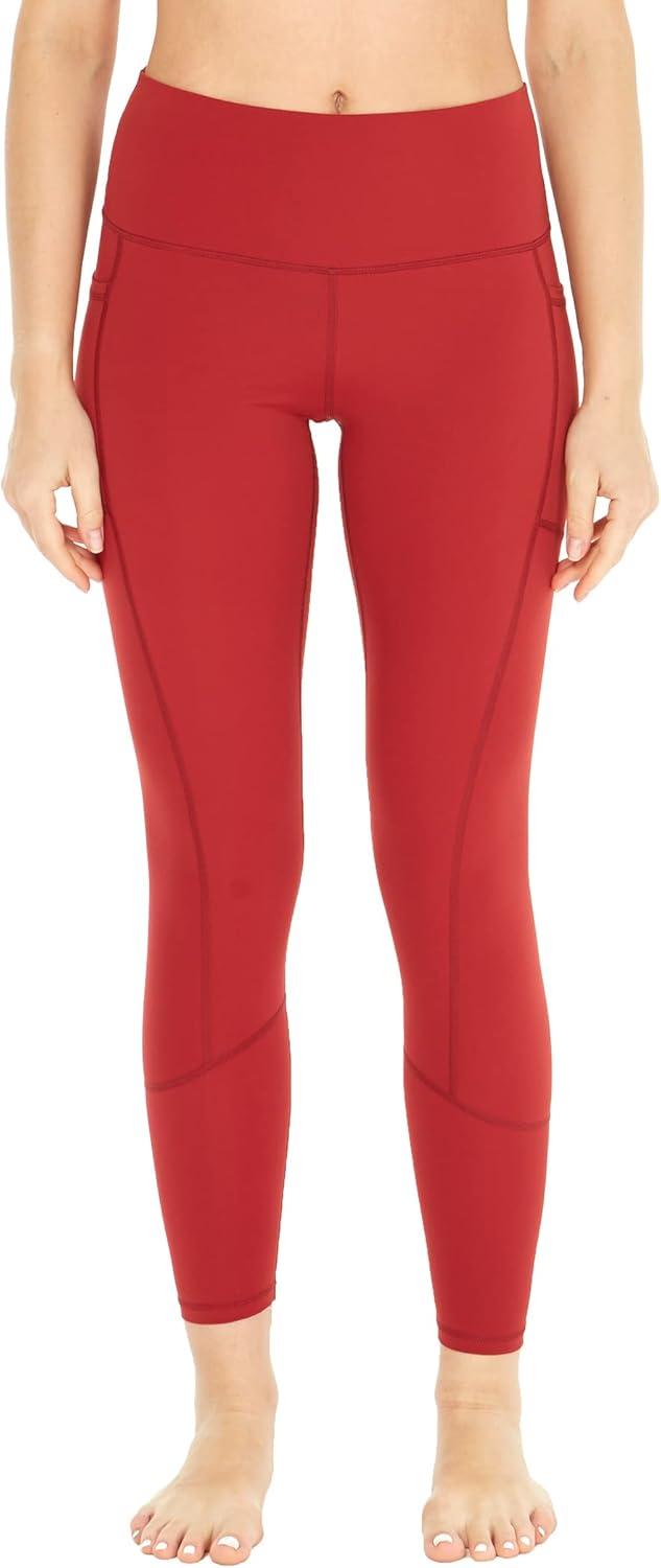 imageMatchable Mother or Daguhter Hawaiian Activewear Set in Lotus and Orchid RedWomen Legging in Solid Red