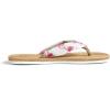 imageHawaii Hangover Unisex Flip Flop with Fabric in Hibiscus VineMen  Hibiscus Vine White
