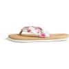 imageHawaii Hangover Unisex Flip Flop with Fabric in Hibiscus VineMen  Hibiscus Vine White