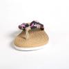 imageHawaii Hangover Unisex Flip Flop with Fabric in Hibiscus VineWomen  Hibiscus Vine Black