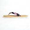 imageHawaii Hangover Unisex Flip Flop with Fabric in Hibiscus VineWomen  Hibiscus Vine Black