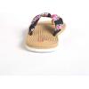 imageHawaii Hangover Unisex Flip Flop with Fabric in Hibiscus VineWomen  Hibiscus Vine Black