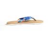 imageHawaii Hangover Unisex Flip Flop with Fabric in HibiscusMen  Hibiscus Blue