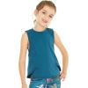 imageMatchable Mother or Daguhter Hawaiian Activewear Set in Crayon Palms GreenGirl Tank Top in Solid Green