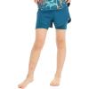 imageMatchable Mother or Daguhter Hawaiian Activewear Set in Crayon Palms GreenGirl Tennis Shorts in Solid Green