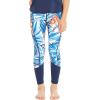 imageMatchable Mother or Daguhter Hawaiian Activewear Set in Firebird Blue WhiteGirl Legging in Firebird Blue White