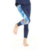 imageMatchable Mother or Daguhter Hawaiian Activewear Set in Firebird Blue WhiteGirl Legging in Side Firebird Blue White