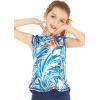 imageMatchable Mother or Daguhter Hawaiian Activewear Set in Firebird Blue WhiteGirl Tank Top in Firebird Blue White