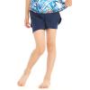imageMatchable Mother or Daguhter Hawaiian Activewear Set in Firebird Blue WhiteGirl Tennis Shorts in Solid Navy